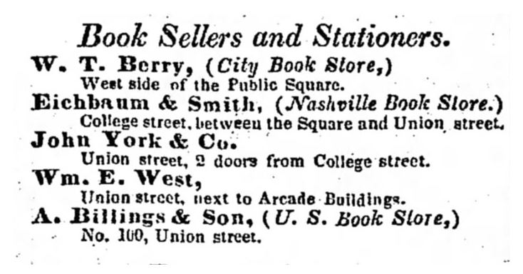 Listing for Book sellers and stationers in the 1945 City Directory