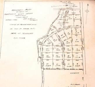 Chancery Court Plan Book 3, pg. 20 - revised plat of Thompson's Glen Leven Subdivision
